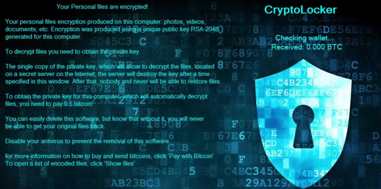 Allarme Cryptolocker